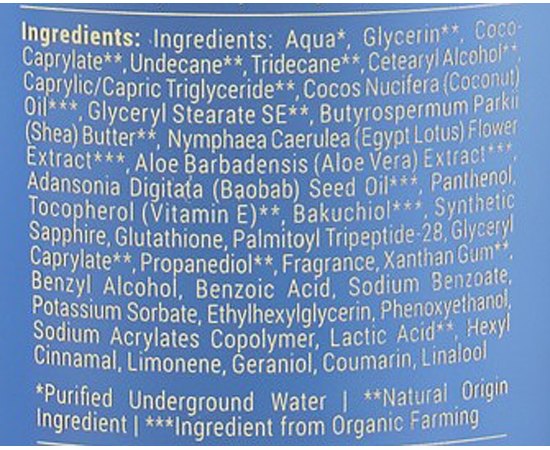 Крем для анти-эйдж эффекта лица рук и тела T-Lab Professional Sapphire Energy Absolute Cream, 300 ml, изображение 3