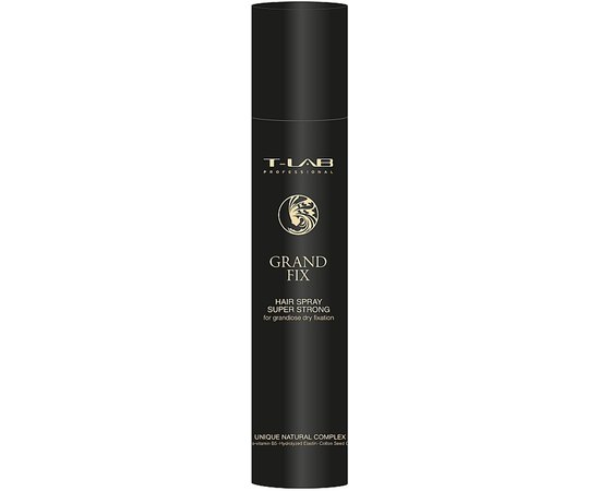Лак для волос суперсильной фиксации T-LAB Professional Grand Fix Hair Spray Super Strong, 300 ml