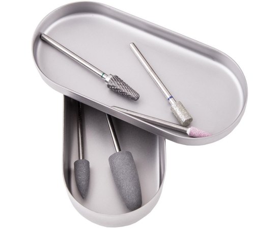 Лоток з кришкою з нержавіючої сталі для фрез Staleks Pro Expert 20 Type 1, фото _ab__is.image_number.default