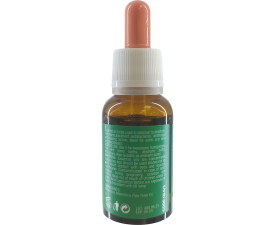 Масло эфирное чайное дерево Kleraderm Aromacosmesi Tea Tree Oil, 20 ml, изображение 2