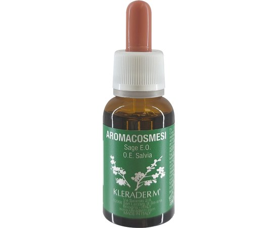 Олія ефірна шавлія Kleraderm Aromacosmesi Sage, 20 ml, фото 