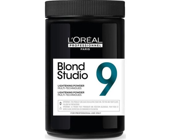 Багатофункціональна пудра для інтенсивного освітлення волосся до 9 рівнів L'Oreal Professionnel Blond Studio 9 Lightening Powder, 500g, фото 