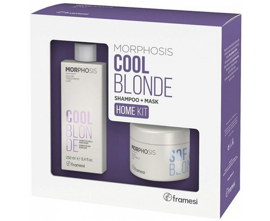 Набір для холодних відтінків блонд і сивого волосся Framesi Morphosis Cool Blonde Kit, фото 