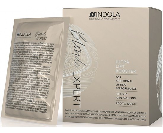 Нейтралізуючий бустер для фарбування волосся Indola Blonde Expert Ultra Cool Booster, 10x10 g, фото 