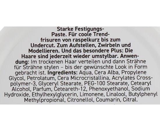Паста для укладки сверхсильной фиксации Alcina #STYLE Ganzstark Paste, 50 ml, изображение 3