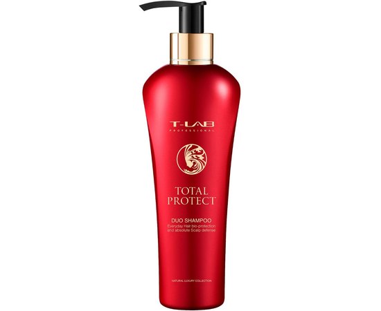 Шампунь для биозащиты и увлажнения волос T-Lab Professional Total Protect Duo Shampoo, 300 ml, фото 