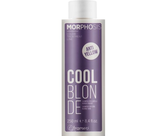 Шампунь для холодних відтінків світлого і сивого волосся Framesi Morphosis Cool Blonde Shampoo, 250 ml, фото 