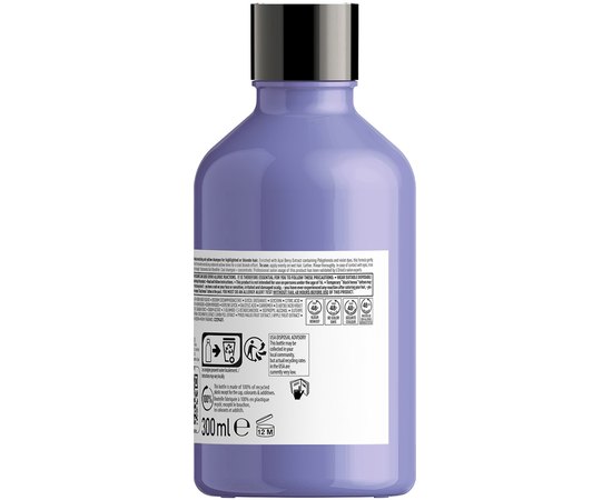 Шампунь для нейтрализации желтизны блондированных волос L'Oreal Professionnel Blondifier Shampoo Cool, 300 ml, изображение 2