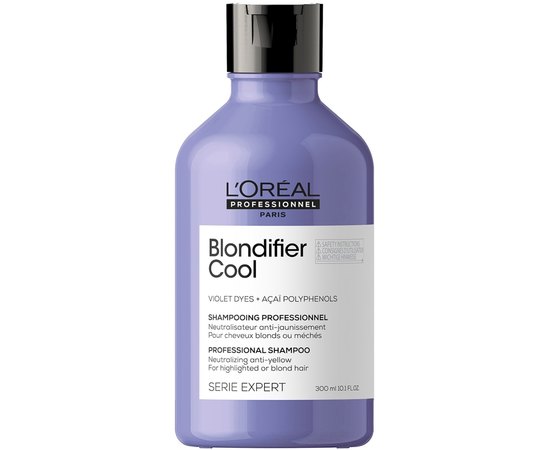 Шампунь для нейтрализации желтизны блондированных волос L'Oreal Professionnel Blondifier Shampoo Cool, 300 ml