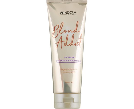 Шампунь для светлых волос нейтрализующий желтизну Indola Blond Addict InstaCool Shampoo, 250 ml