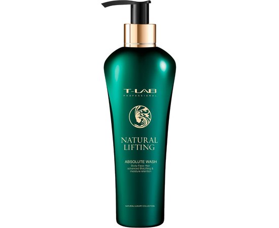 Шампунь-гель для природного питания волос рук и тела T-Lab Professional Natural Lifting Absolute Wash, 300 ml