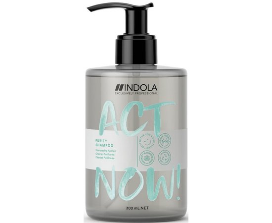 Шампунь очищающий для волос Indola Act Now Purify Shampoo, 300 ml