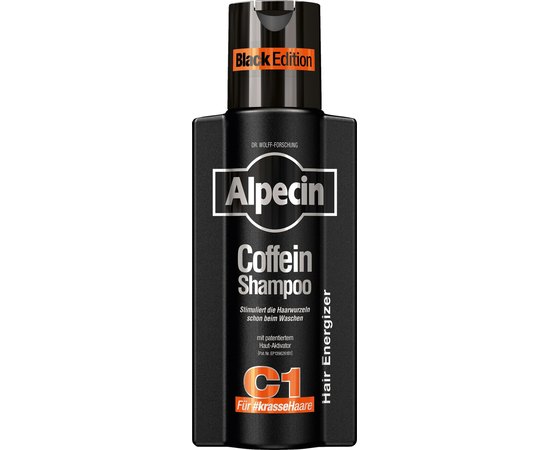 Шампунь із кофеїном від випадання Alpecin C1 Caffeine Shampoo Black Edition, 250 ml, фото 