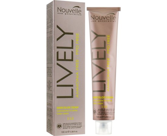 Крем-краска для волос без аммиака Nouvelle Lively Hair Color, 100 ml, изображение 2