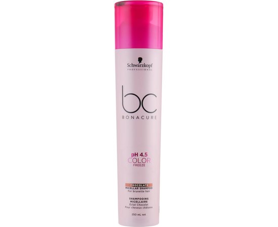 Мицеллярный шампунь пигментированный Schwarzkopf Professional Bonacure Color Freeze Micellar Shampoo, 250 ml, изображение 2