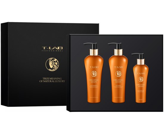 Набор для гладкости волос T-LAB Professional Organic Shape Ritual