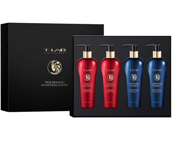 Набор для волос T-LAB Professional Sapphire Energy + Total Protect Love set