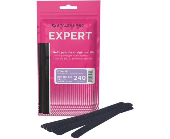 Набор сменных файлов для пилки прямой узкой Staleks Pro Expert 22E, 50шт, изображение 3