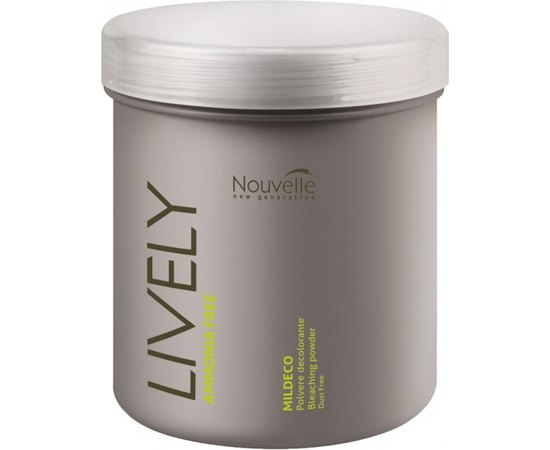 Nouvelle Lively Bleaching Powder Ammonia Free Осветляющая пудра для волосся (без аміаку), 500 мл, фото 