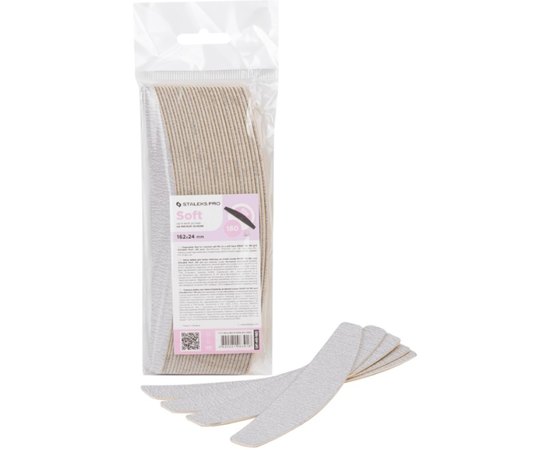 Сменные файлы на мягкой основе для пилки полумесяц Staleks Pro Smart 40, 30шт, изображение 2