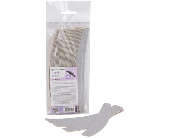 Сменные файлы на мягкой основе для пилки полумесяц Staleks Pro Smart 40, 30шт, изображение 3