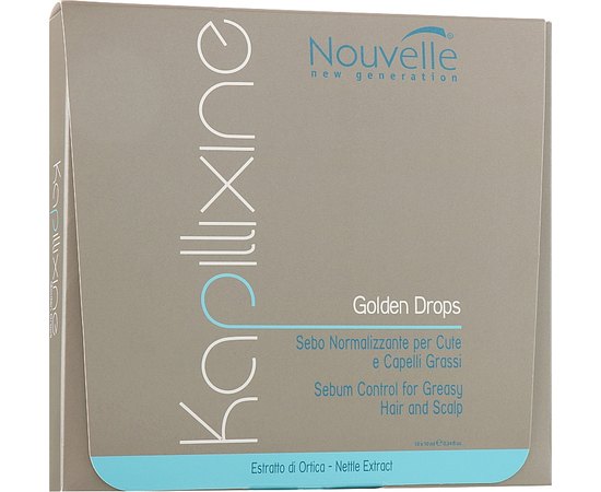 Засіб для жирного волосся Nouvelle Golden Drops, 10x10 ml, фото 