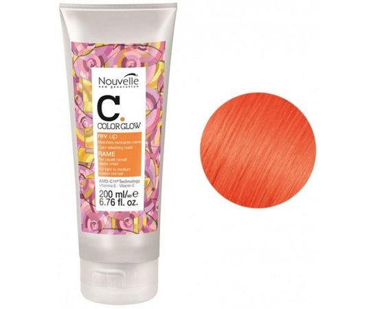 Тонирующая маска Медь Nouvelle Rev Up Color Refreshing Mask Rame, 200 ml, изображение 2