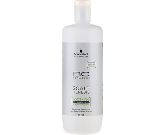 Schwarzkopf Professional BC Scalp Genesis Soothing Shampoo Заспокійливий шампунь для сухої і чутливої шкіри голови, фото _ab__is.image_number.default