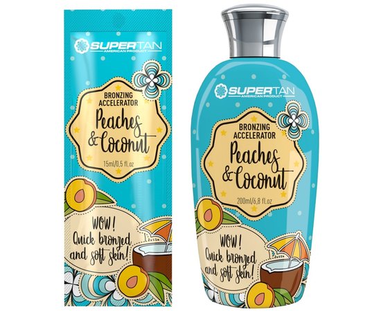 Бронзатор для солярия SuperTan Peaches Coconut & Cream, изображение 4