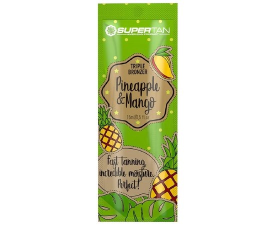 Лосьон с бронзаторами 3X SuperTan Pineapple & Mango, изображение 2