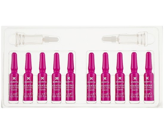 Ампули із гліколевою кислотою проти старіння Sesderma Acglicolic Classic Forte Anti-Aging Ampoules, 10 x 1,5 ml, фото _ab__is.image_number.default