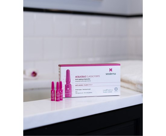 Ампули із гліколевою кислотою проти старіння Sesderma Acglicolic Classic Forte Anti-Aging Ampoules, 10 x 1,5 ml, фото _ab__is.image_number.default