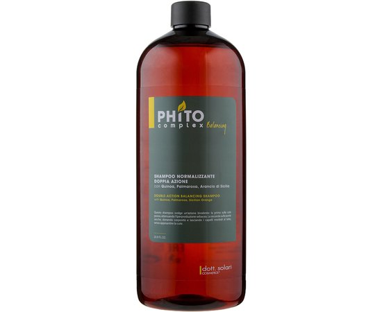 Балансирующий шампунь двойного действия Dott. Solari Phito Complex Balancing Double-Action Shampoo, изображение 2