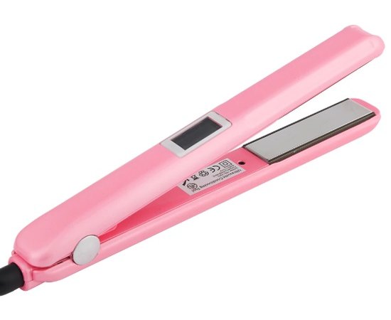 Инфракрасный ультразвуковой утюжок для восстановления и лечения волос розовый, изображение 3