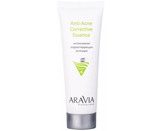 Інтенсивна корегувальна есенція для жирної та проблемної шкіри Aravia Professional Anti-Acne Corrective Essence, 50 ml, фото 