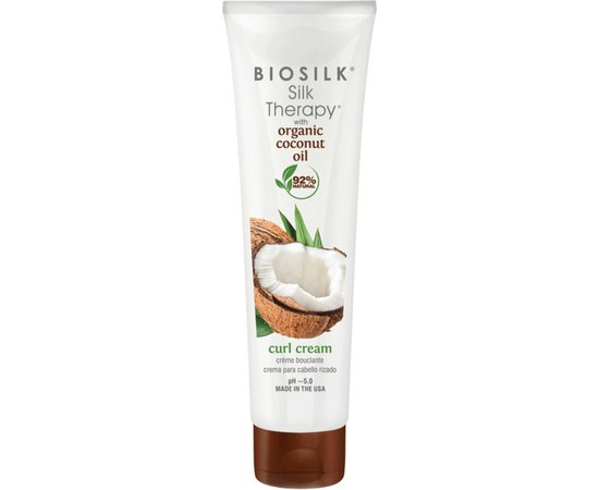 Крем для локонів BioSilk Silk Therapy Organic Coconut Oil Curl Cream, 148 ml, фото 