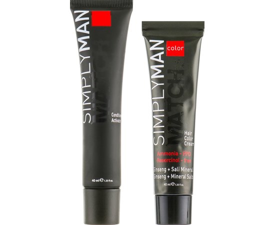 Крем-краска для мужских волос Nouvelle Simply Man Hair Color, 2x40 ml, изображение 2