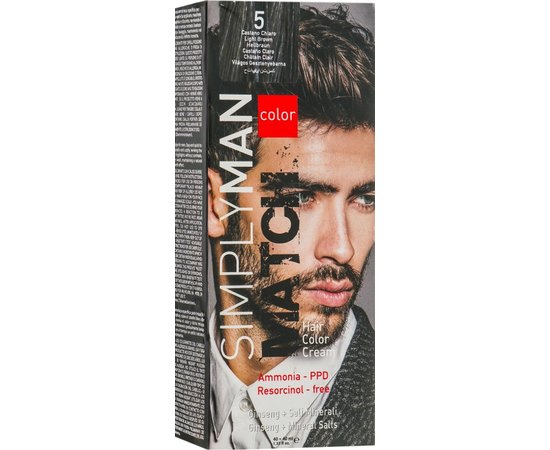 Nouvelle Simply Man Hair Color Крем-фарба для чоловічого волосся, 40 + 40 мл, фото 