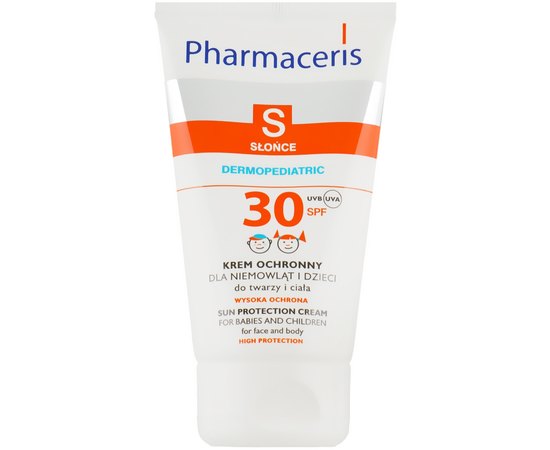 Крем солнцезащитный для лица и тела детей и новорожденных Pharmaceris S Sun Protection Cream For Babies and Children SPF 30+, 125ml