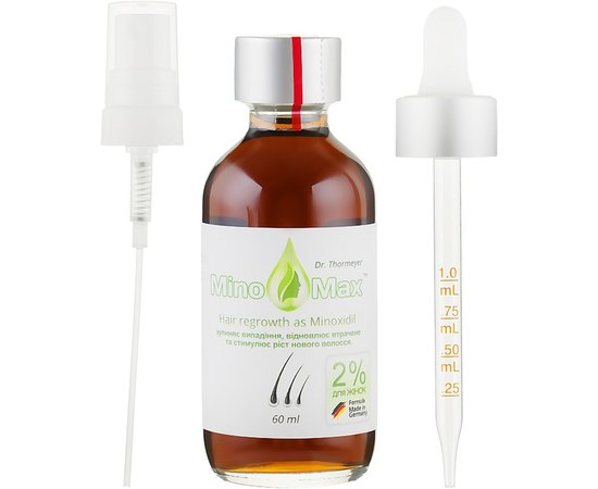 Лосьон для стимуляции роста волос у женщин 2% MinoMax Hair Regrowth 2%, 60 ml, изображение 3