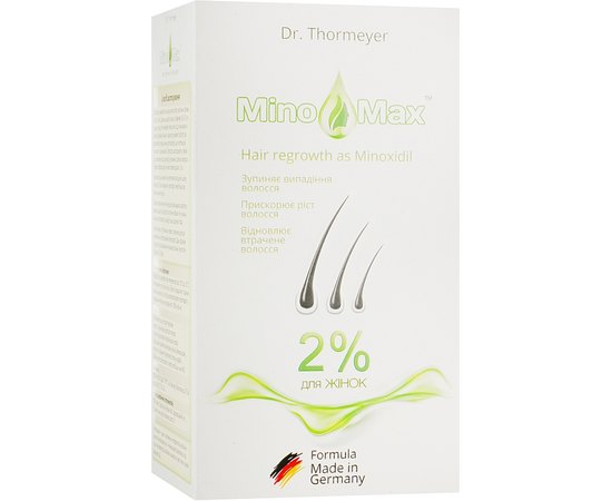Лосьон для стимуляции роста волос у женщин 2% MinoMax Hair Regrowth 2%, 60 ml