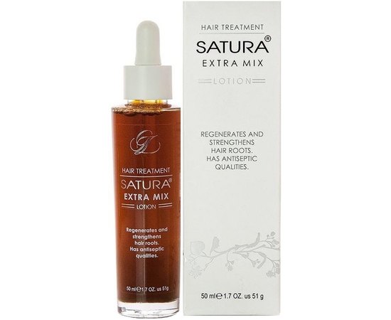 Лосьон для восстановления и укрепления корней волос SATURA Extra Mix, 50 ml