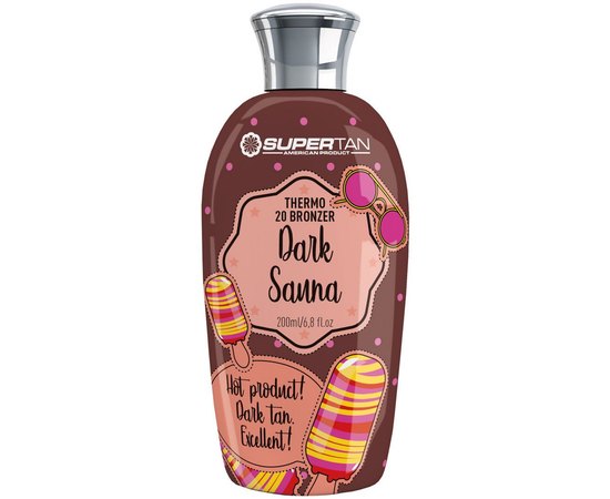 Лосьон с бронзаторами 20+ эффект сауны SuperTan Dark Sauna, изображение 3