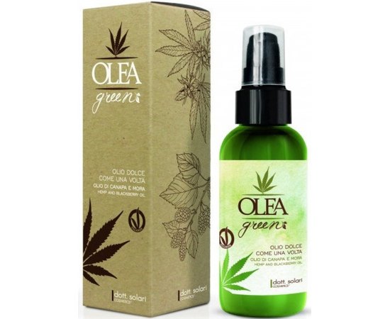 Масло для волос на основе конопли и ежевики Dott. Solari Olea Green Olio Dolce Come Una Volta, 100ml, изображение 2