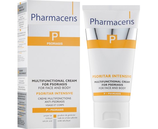 Многофункциональный крем от псориаза для лица и тела Pharmaceris P Psoritar Inensive Multifunctional Cream, 50ml, изображение 2