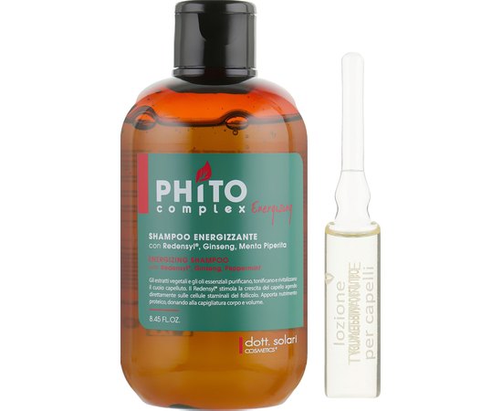 Набор для стимулирования роста волос Dott. Solari Phito Complex Energizing Kit Green, изображение 2