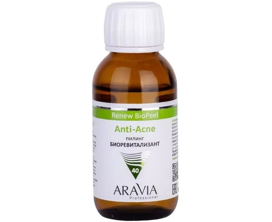 Пілінг-біоревіталізант для жирної та проблемної шкіри Aravia Professional Anti-Acne Renew BioPeel, 100 ml, фото 