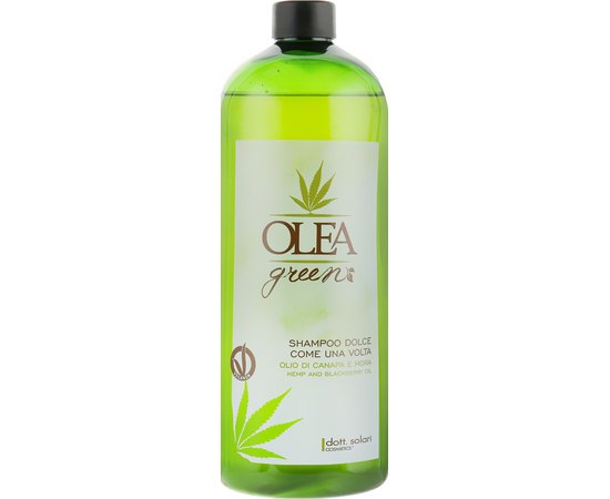 Шампунь для волос с маслом конопли и ежевики Dott. Solari Olea Green Shampoo, изображение 2
