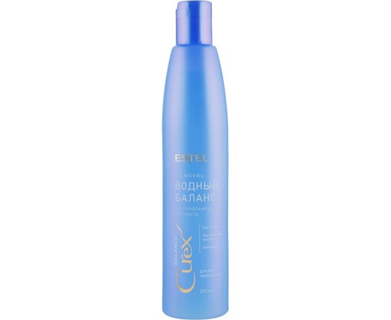 Шампунь для всіх типів волосся Водний баланс Estel Professional Curex Aqua Balance, 300 ml, фото 