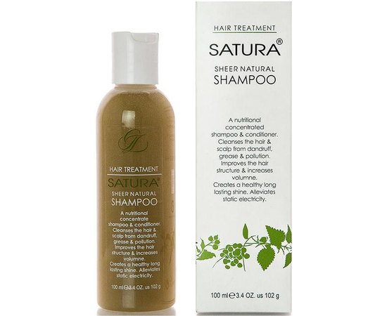 Шампунь-Концентрат SATURA Sheer Natural Shampoo, 100 ml, фото _ab__is.image_number.default